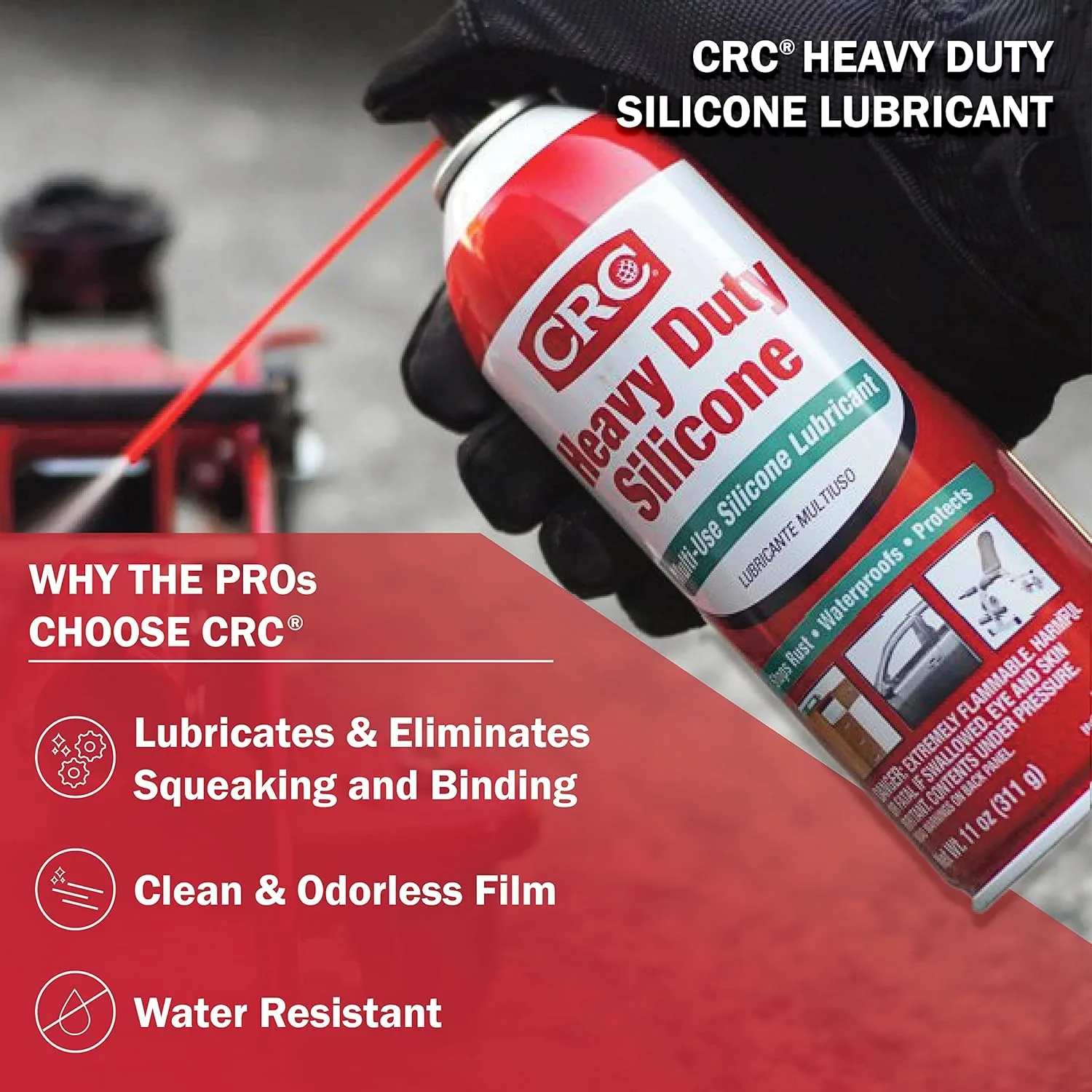 11-Oz CRC Heavy Duty Silicone Lubricant