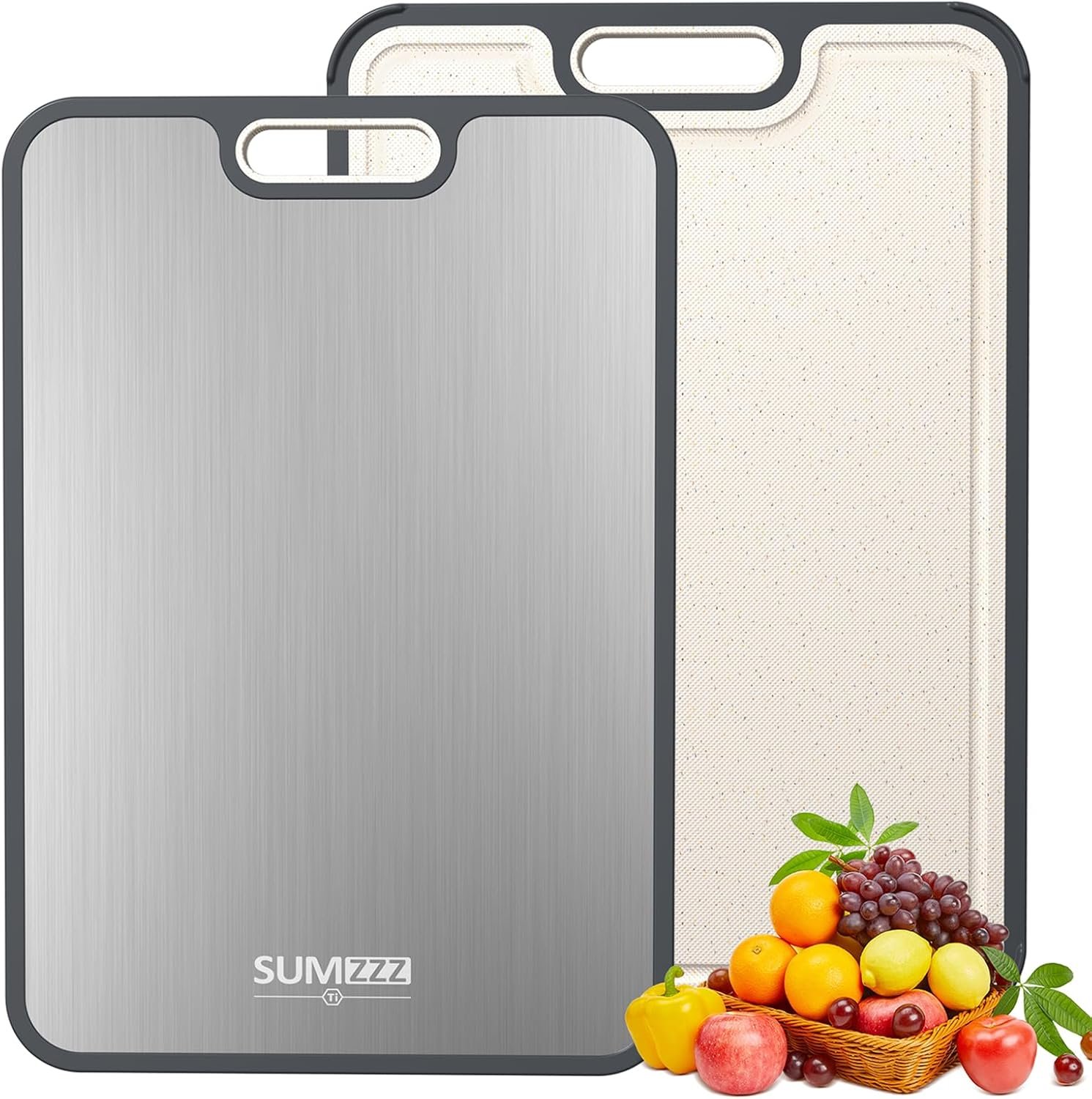 Titanium Cutting Board for Kitchen, Cutting Board Double Sided Food Grade
