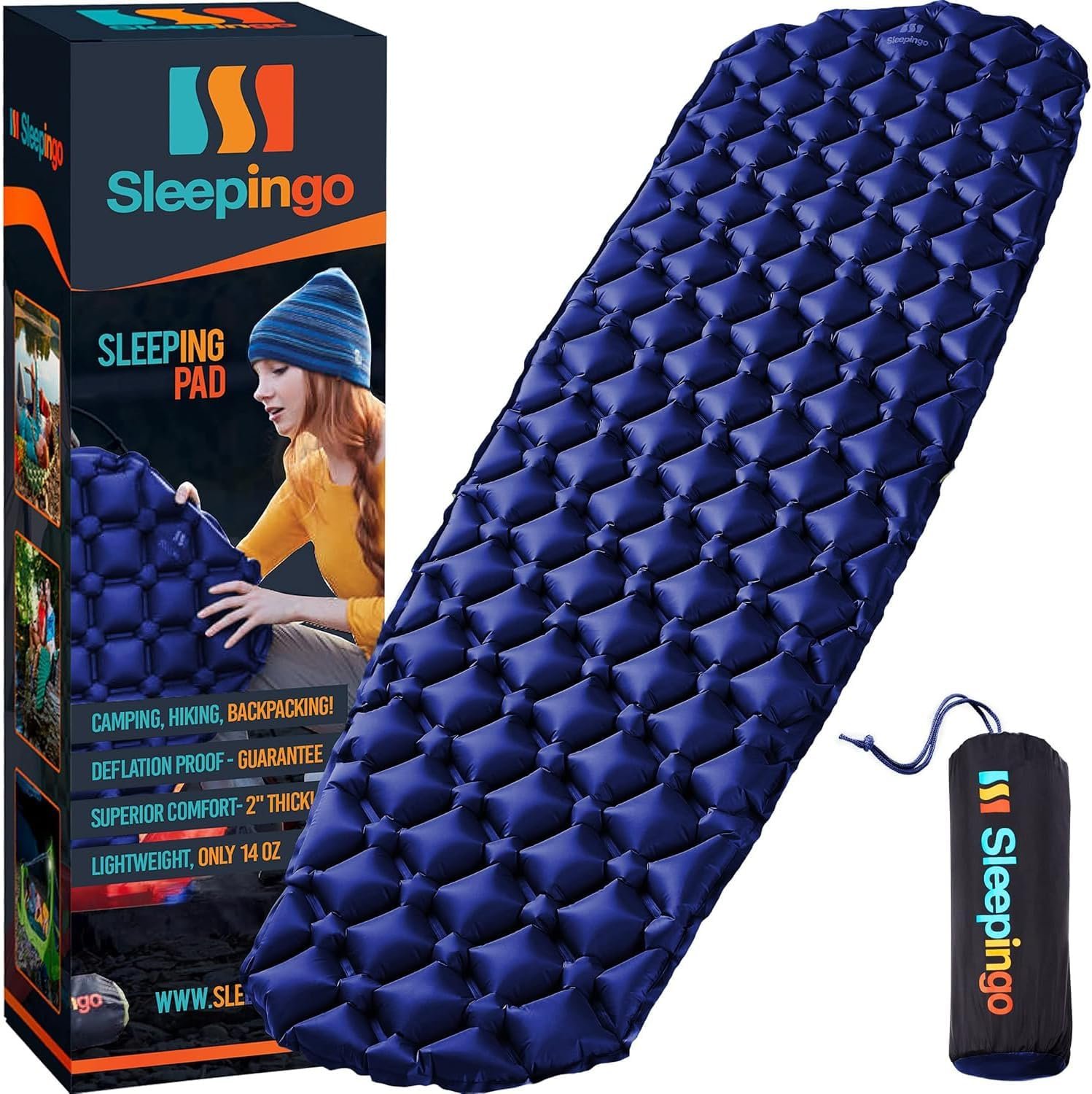 Ultralight Sleeping Mat - Inflatable & Compact Camping Air Mattress for Backpacking