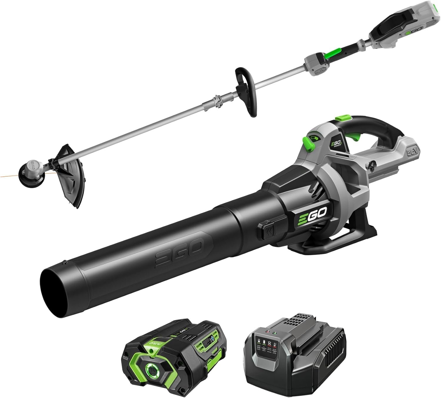 EGO Power+ ST1503LB 15 in. 56 V Battery Trimmer and Blower Combo Kit (Battery & Charger) W/ 4.0 AH BATTERY