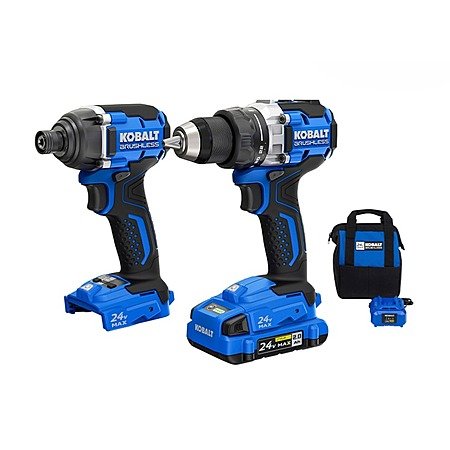 Kobalt Next-Gen 24V 2-Tool Brushless Combo Kit with Soft Case (KLC 2324A-03)