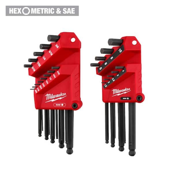 Milwaukee Ball End SAE/Metric L-Key Set (22-Piece)