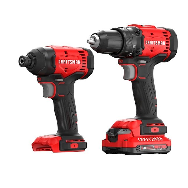 CRAFTSMAN V20 2-Tool Power Tool Combo Kit with Battery and Charger (CMCK201D1)