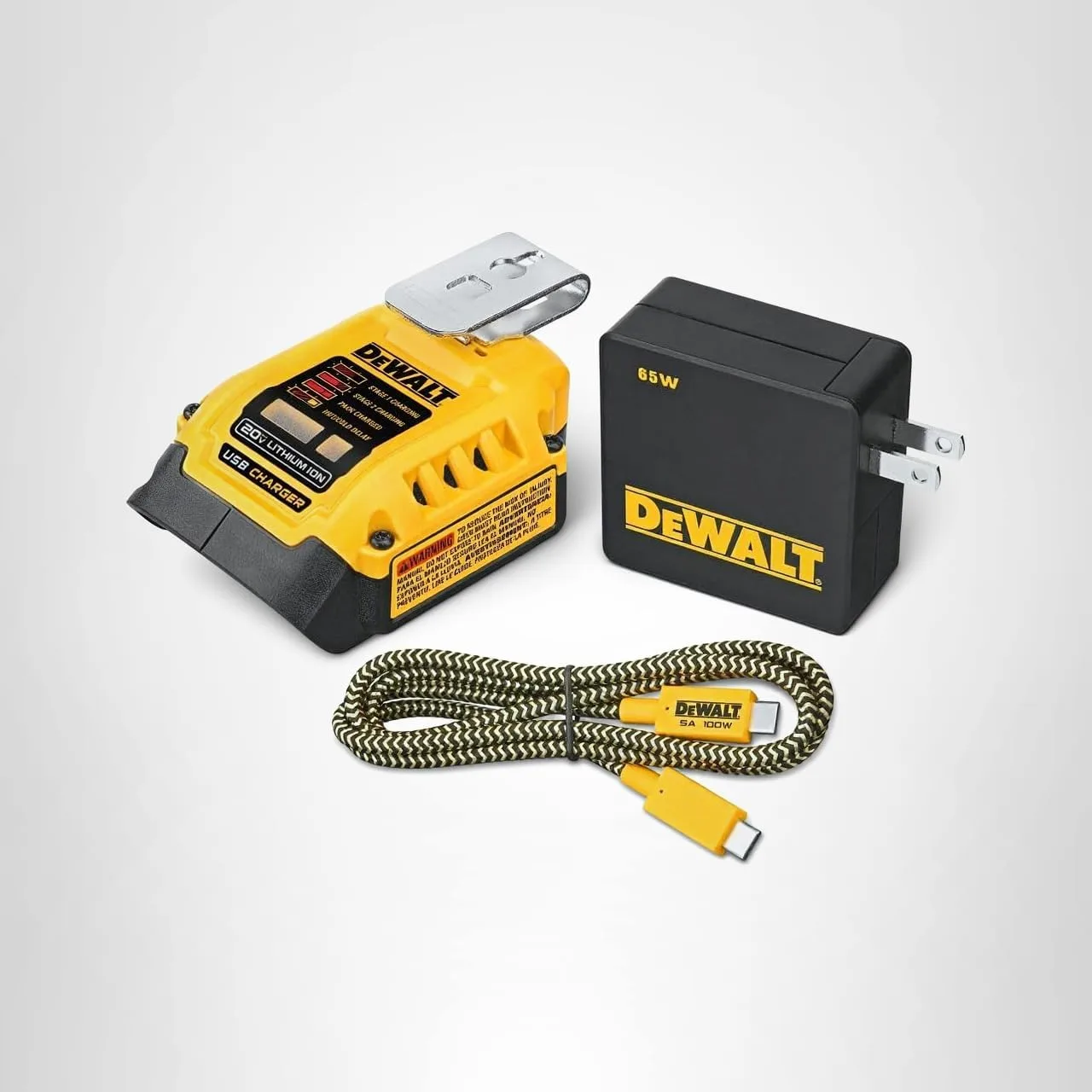 DEWALT Battery Charger and USB Wall Charging Kit (DCB094K)