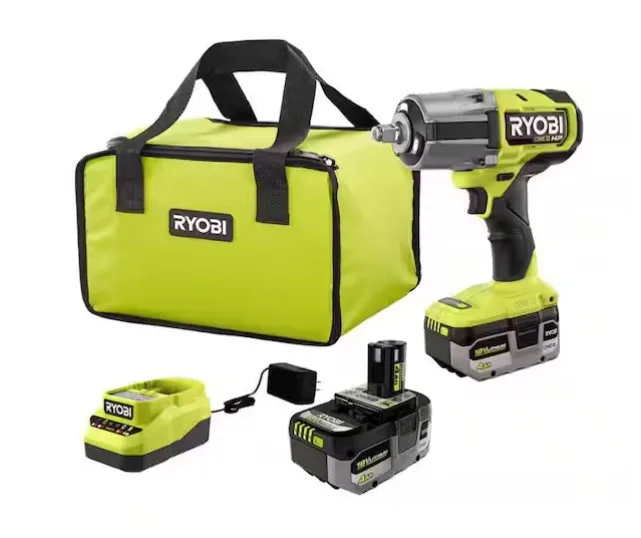 ONE+ HP 18V Brushless Cordless 4-Mode 1/2 in. High Torque Impact Wrench Kit with (2) 4.0 Ah Batteries and Charger