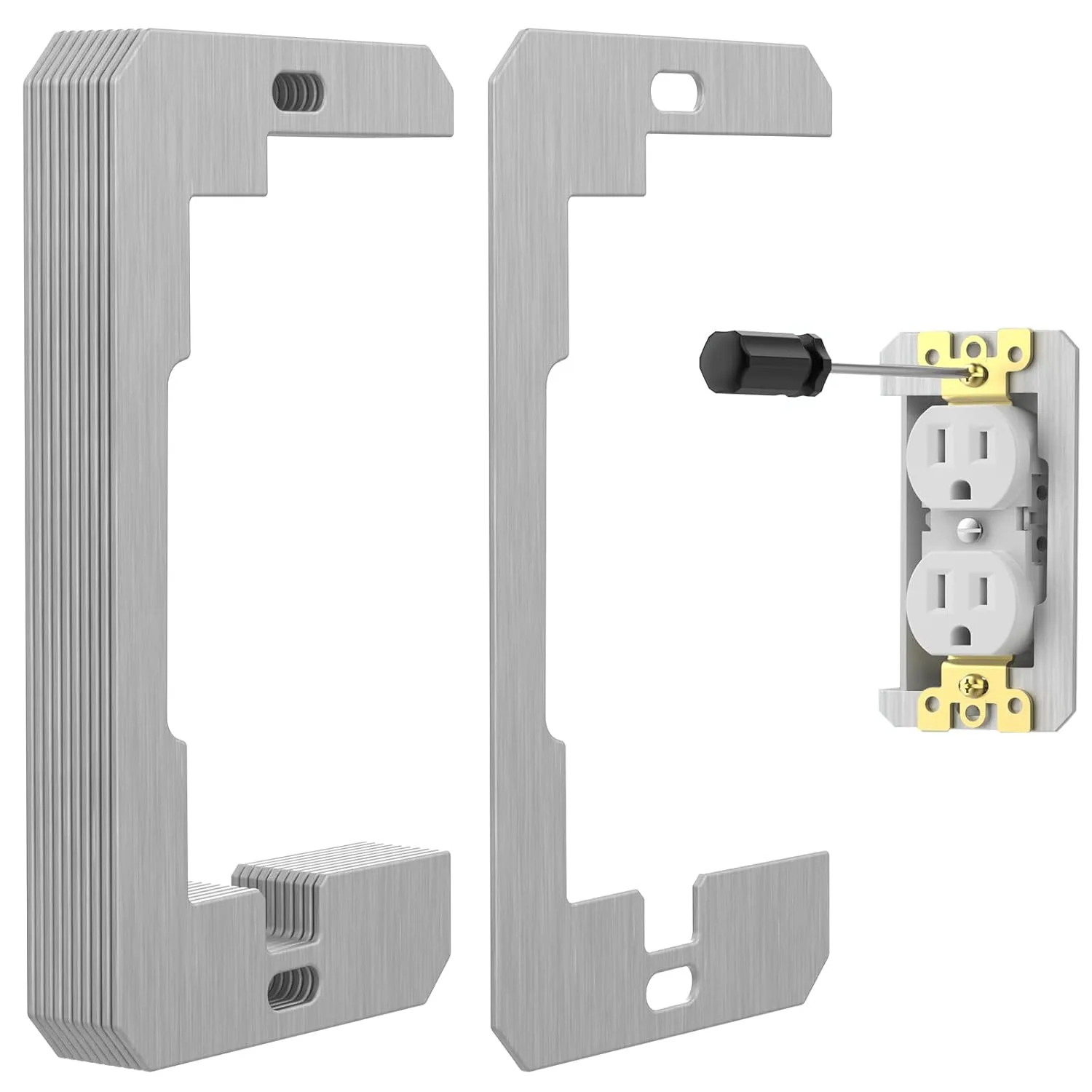 10 Pcs Wall Plate Spacer,Spacers for Electrical Outlets, Metal Flush Fit